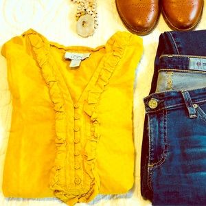 Yellow cotton top